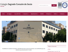 Tablet Screenshot of colegiosagradocorazonsevilla.com